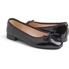 image:imageFEVERSOLE Womens Square Toe Low Heel Bow Tie Dress Pump ShoesChocolate Patent Vegan Leather