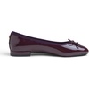 image:imageFEVERSOLE Womens Square Toe Low Heel Bow Tie Dress Pump ShoesPurple Patent Vegan Leather