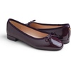 image:imageFEVERSOLE Womens Square Toe Low Heel Bow Tie Dress Pump ShoesPurple Patent Vegan Leather