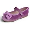 Lilac Velvet Tri-bow Maryjane