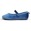 image:imageFEVERSOLE Girls Cute Dress Mary Jane Shoes Soft Party Holiday Ballet FlatsCornflower Blue Velvet Loop Maryjane
