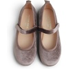 image:imageFEVERSOLE Girls Cute Dress Mary Jane Shoes Soft Party Holiday Ballet FlatsLight Brown Velvet Loop Maryjane