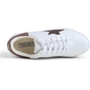 image:imageFEVERSOLE Womens Colorful Star Lace Up Sneaker By Warm Lined Vegan Leather for Winter Party HolidayWhite Glitter Brown Star
