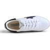 image:imageFEVERSOLE Womens Colorful Star Lace Up Sneaker By Warm Lined Vegan Leather for Winter Party HolidayWhite Glitter Night Blue Star