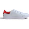 image:imageFEVERSOLE Womens Colorful Star Lace Up Sneaker By Warm Lined Vegan Leather for Winter Party HolidayWhite Glitter Red Star