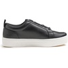 image:imageFEVERSOLE Womens Comfort Lightweight Sneaker Vegan Leather Platform Casual Walking ShoesBlack Vegan Leather