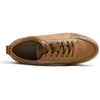 image:imageFEVERSOLE Womens Comfort Lightweight Sneaker Vegan Leather Platform Casual Walking ShoesCamel Brown Vegan Leather