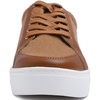 image:imageFEVERSOLE Womens Comfort Lightweight Sneaker Vegan Leather Platform Casual Walking ShoesCamel Faux Woolen Pu Platform