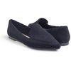 image:imageFEVERSOLE Womens Loafer Flat Pointed Fashion Slip On Comfort Soft Driving Office ShoesBlack Corduroy
