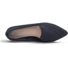 image:imageFEVERSOLE Womens Loafer Flat Pointed Fashion Slip On Comfort Soft Driving Office ShoesBlack Corduroy