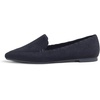image:imageFEVERSOLE Womens Loafer Flat Pointed Fashion Slip On Comfort Soft Driving Office ShoesBlack Corduroy