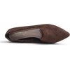image:imageFEVERSOLE Womens Loafer Flat Pointed Fashion Slip On Comfort Soft Driving Office ShoesBrown Corduroy