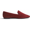 image:imageFEVERSOLE Womens Loafer Flat Pointed Fashion Slip On Comfort Soft Driving Office ShoesBurgundy Corduroy