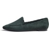 image:imageFEVERSOLE Womens Loafer Flat Pointed Fashion Slip On Comfort Soft Driving Office ShoesGreen Corduroy