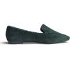 image:imageFEVERSOLE Womens Loafer Flat Pointed Fashion Slip On Comfort Soft Driving Office ShoesGreen Corduroy