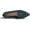 image:imageFEVERSOLE Womens Loafer Flat Pointed Fashion Slip On Comfort Soft Driving Office ShoesGreen Corduroy