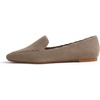 image:imageFEVERSOLE Womens Loafer Flat Pointed Fashion Slip On Comfort Soft Driving Office ShoesTaupe Corduroy