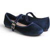 image:imageFEVERSOLE Womens Soft Cushion Extra Padded Comfort Round Toe Mary Jane Metal Buckle Fashion Ballet Flats Walking ShoesNavy Velvet Mary Jane With Short Plush