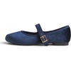 image:imageFEVERSOLE Womens Soft Cushion Extra Padded Comfort Round Toe Mary Jane Metal Buckle Fashion Ballet Flats Walking ShoesNavy Velvet Mary Jane With Short Plush