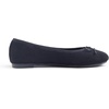 image:imageFEVERSOLE Womens Ultra Soft Colorful Memory Foam Cushioned Faux Suede Home Ballet FlatsBlack Corduroy Bold