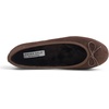 image:imageFEVERSOLE Womens Ultra Soft Colorful Memory Foam Cushioned Faux Suede Home Ballet FlatsBrown Corduroy Bold
