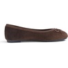 image:imageFEVERSOLE Womens Ultra Soft Colorful Memory Foam Cushioned Faux Suede Home Ballet FlatsBrown Corduroy Bold
