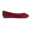 image:imageFEVERSOLE Womens Ultra Soft Colorful Memory Foam Cushioned Faux Suede Home Ballet FlatsBurgundy Corduroy Bold