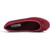 image:imageFEVERSOLE Womens Ultra Soft Colorful Memory Foam Cushioned Faux Suede Home Ballet FlatsBurgundy Corduroy Bold
