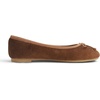image:imageFEVERSOLE Womens Ultra Soft Colorful Memory Foam Cushioned Faux Suede Home Ballet FlatsCamel Corduroy Bold