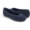 image:imageFEVERSOLE Womens Ultra Soft Colorful Memory Foam Cushioned Faux Suede Home Ballet FlatsNavy Corduroy Bold