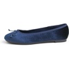 image:imageFEVERSOLE Womens Ultra Soft Colorful Memory Foam Cushioned Faux Suede Home Ballet FlatsNavy Velvet