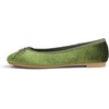 image:imageFEVERSOLE Womens Ultra Soft Colorful Memory Foam Cushioned Faux Suede Home Ballet FlatsOlive Velvet