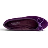 image:imageFEVERSOLE Womens Ultra Soft Colorful Memory Foam Cushioned Faux Suede Home Ballet FlatsPurple Velvet