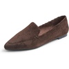 image:imageFEVERSOLE Womens Loafer Flat Pointed Fashion Slip On Comfort Soft Driving Office ShoesBrown Corduroy