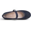image:imageFEVERSOLE Womens Soft Cushion Extra Padded Comfort Round Toe Mary Jane Breathable Fabric Fashion Ballet Flats Walking ShoesNavy Corduroy Mary Jane With Short Plush