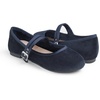 image:imageFEVERSOLE Womens Soft Cushion Extra Padded Comfort Round Toe Mary Jane Breathable Fabric Fashion Ballet Flats Walking ShoesNavy Corduroy Mary Jane With Short Plush