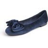 Navy Velvet Twist Bow