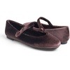 image:imageFEVERSOLE Womens Mary Jane Fashion Round Toe Easy Buckle Slip On FlatsMaryjane Brown Velvet Fur Lined