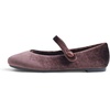 image:imageFEVERSOLE Womens Mary Jane Fashion Round Toe Easy Buckle Slip On FlatsMaryjane Brown Velvet Fur Lined