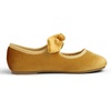 image:imageFEVERSOLE Girls Cute Dress Mary Jane Shoes Little Kids Casual Buckle Strap FlatsVelvet Bow Elastic Maryjane Yellow