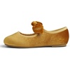 image:imageFEVERSOLE Girls Cute Dress Mary Jane Shoes Little Kids Casual Buckle Strap FlatsVelvet Bow Elastic Maryjane Yellow