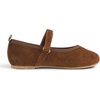 image:imageFEVERSOLE Girls Cute Dress Mary Jane Shoes Soft Sunday Holiday Ballet FlatsCamel Corduroy Loop Maryjane