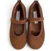 image:imageFEVERSOLE Girls Cute Dress Mary Jane Shoes Soft Sunday Holiday Ballet FlatsCamel Corduroy Loop Maryjane