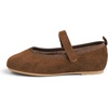 image:imageFEVERSOLE Girls Cute Dress Mary Jane Shoes Soft Sunday Holiday Ballet FlatsCamel Corduroy Loop Maryjane