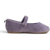 image:imageFEVERSOLE Girls Cute Dress Mary Jane Shoes Soft Sunday Holiday Ballet FlatsLilac Corduroy Loop Maryjane