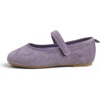 image:imageFEVERSOLE Girls Cute Dress Mary Jane Shoes Soft Sunday Holiday Ballet FlatsLilac Corduroy Loop Maryjane