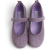 image:imageFEVERSOLE Girls Cute Dress Mary Jane Shoes Soft Sunday Holiday Ballet FlatsLilac Corduroy Loop Maryjane