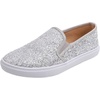 image:imageFEVERSOLE Womens Fashion SlipOn Sneaker Loafers Ice Silver Size 85 M US Boundle with No Show Socks Women Ankle Low Cut Thin No Slip Invisible Liner Socks 3 Colors 6 Pairs