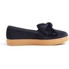 image:imageFEVERSOLE Womens Casual Slip On Sneaker Fashion Bow Tie Loafer FlatsBlack Velvet Fur Lined