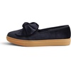 image:imageFEVERSOLE Womens Casual Slip On Sneaker Fashion Bow Tie Loafer FlatsBlack Velvet Fur Lined